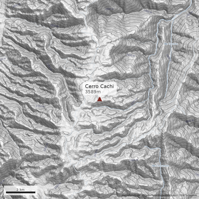 Mapa Cerro Cachi