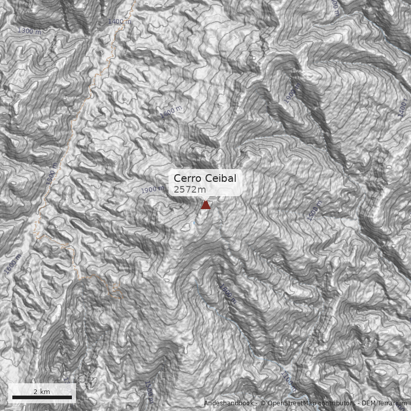 Mapa Cerro Ceibal