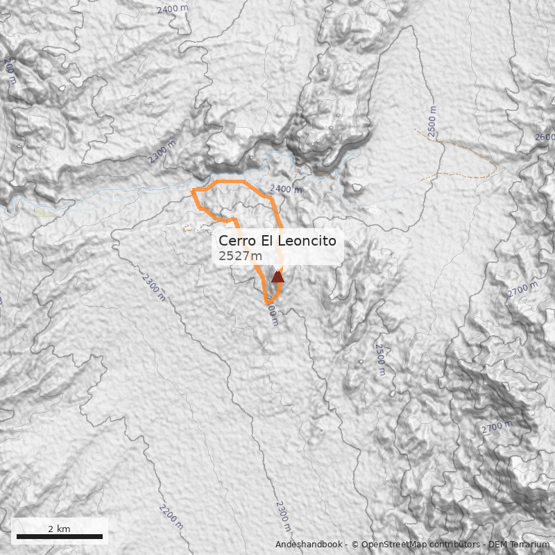 Mapa Cerro El Leoncito