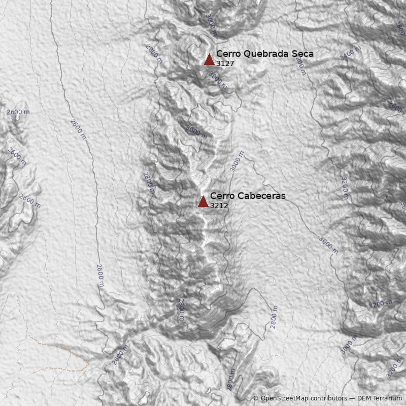 Mapa Cerro Cabeceras