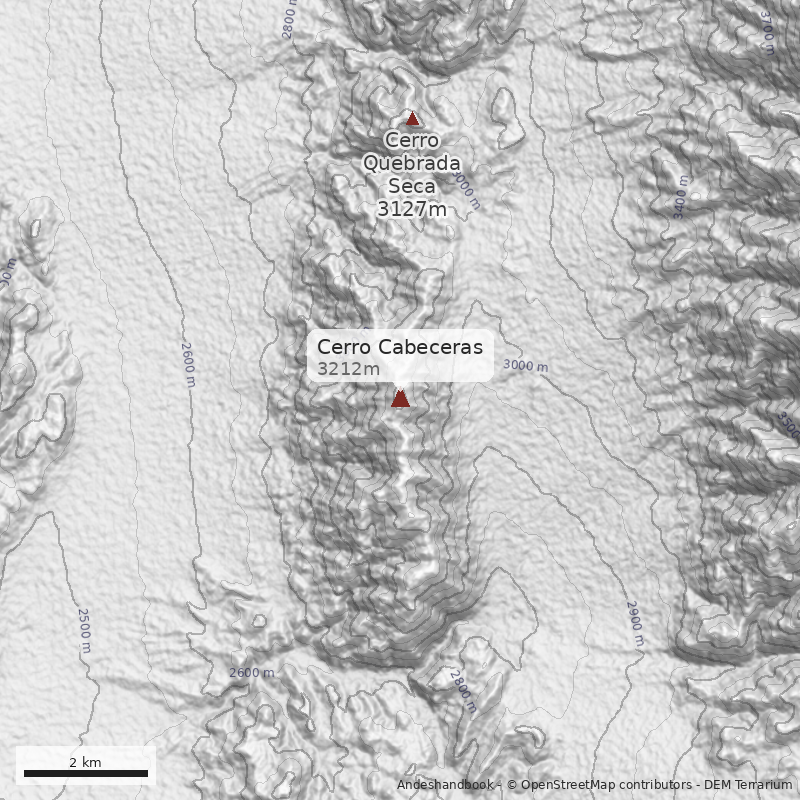 Mapa Cerro Cabeceras