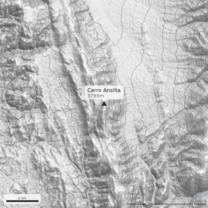 Mapa Cerro Ansilta