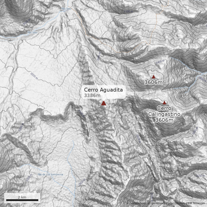 Mapa Cerro Aguadita