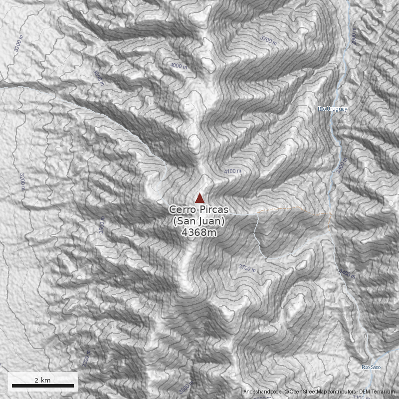 Mapa Cerro Pircas