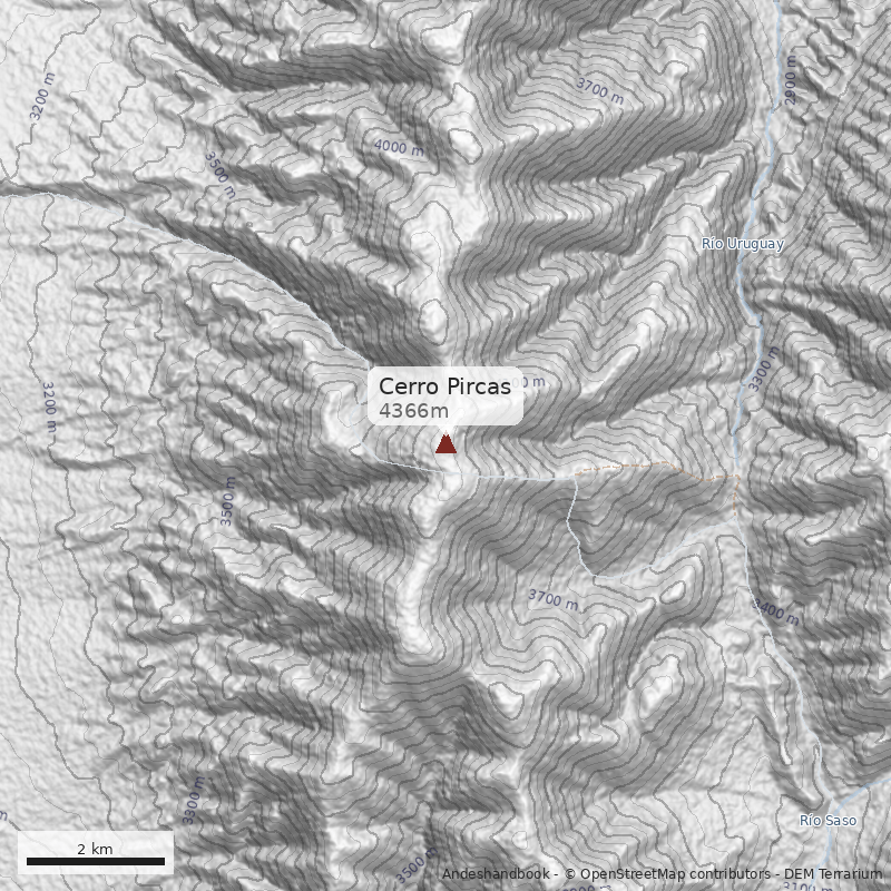 Mapa Cerro Pircas