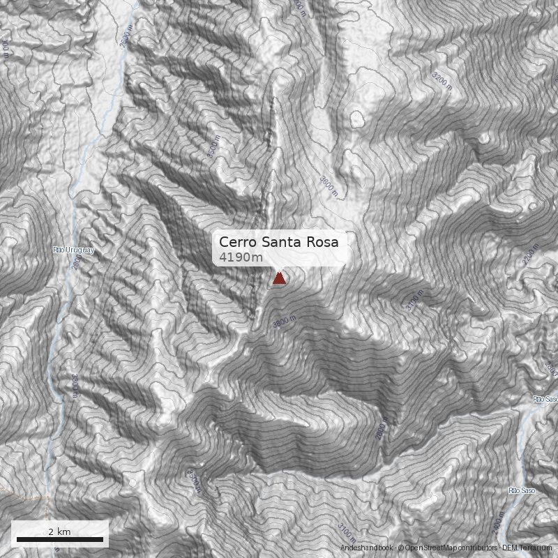 Mapa Cerro Santa Rosa