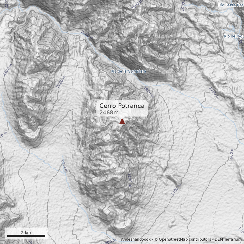 Mapa Cerro Potranca
