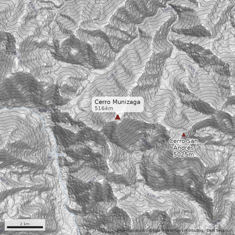 Mapa Cerro Munizaga