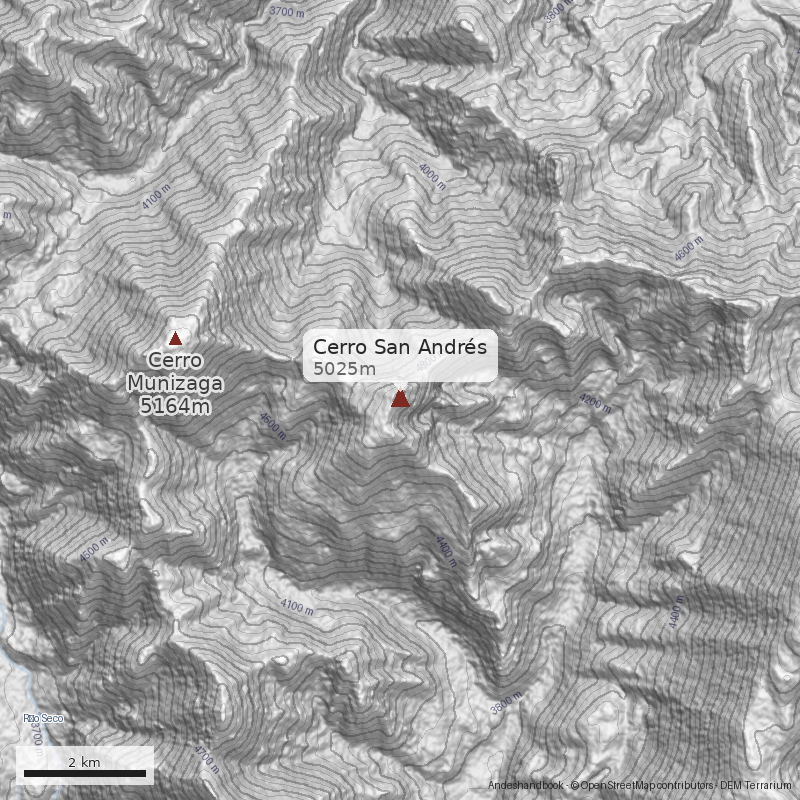 Mapa Cerro San Andrés