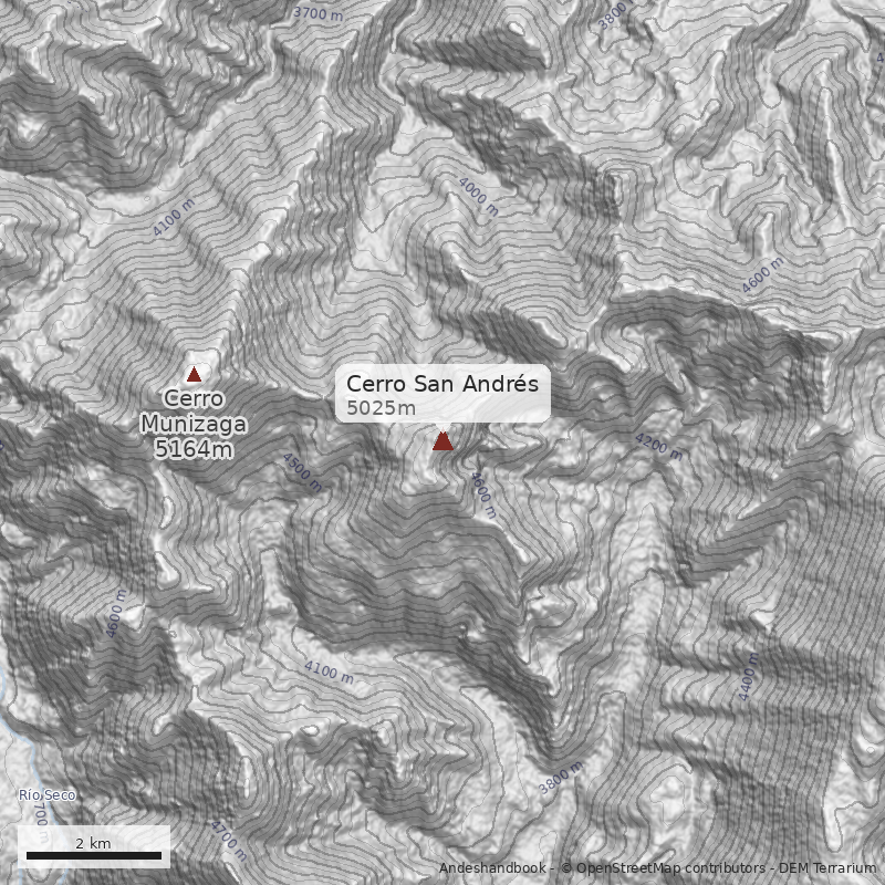 Mapa Cerro San Andrés