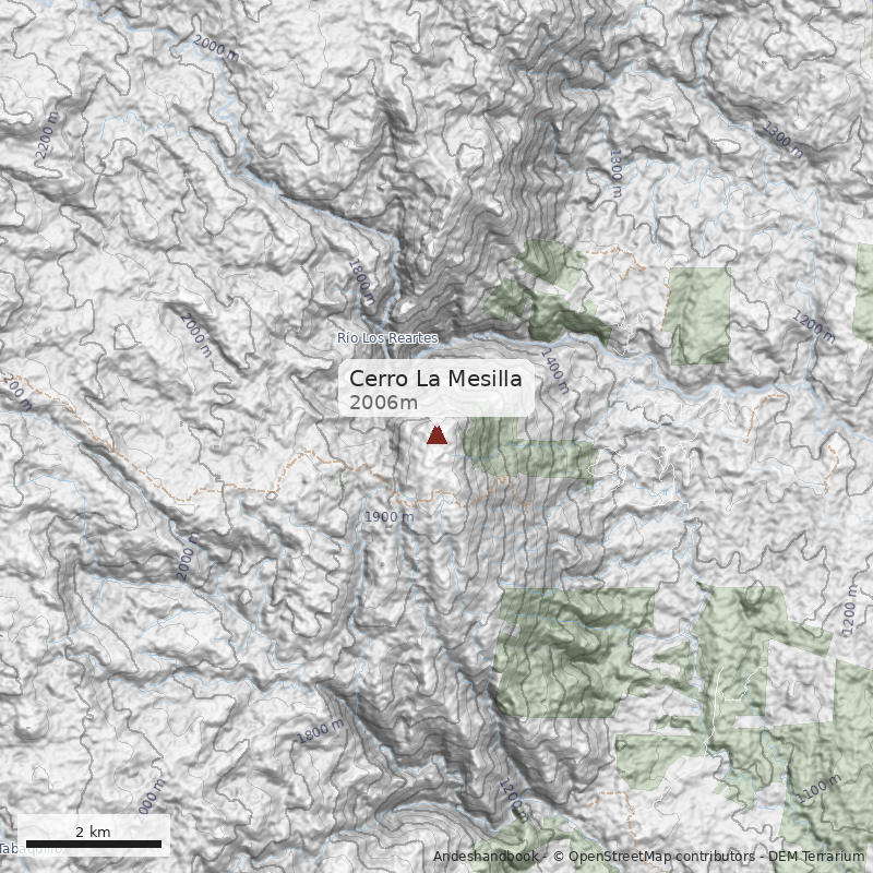 Mapa Cerro La Mesilla