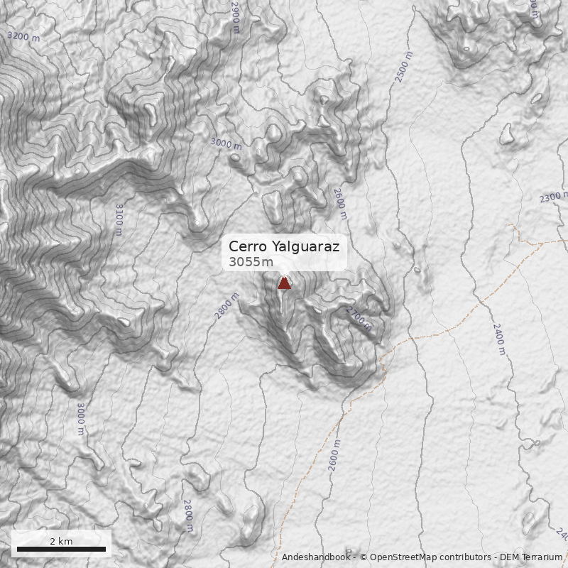 Mapa Cerro Yalguaraz