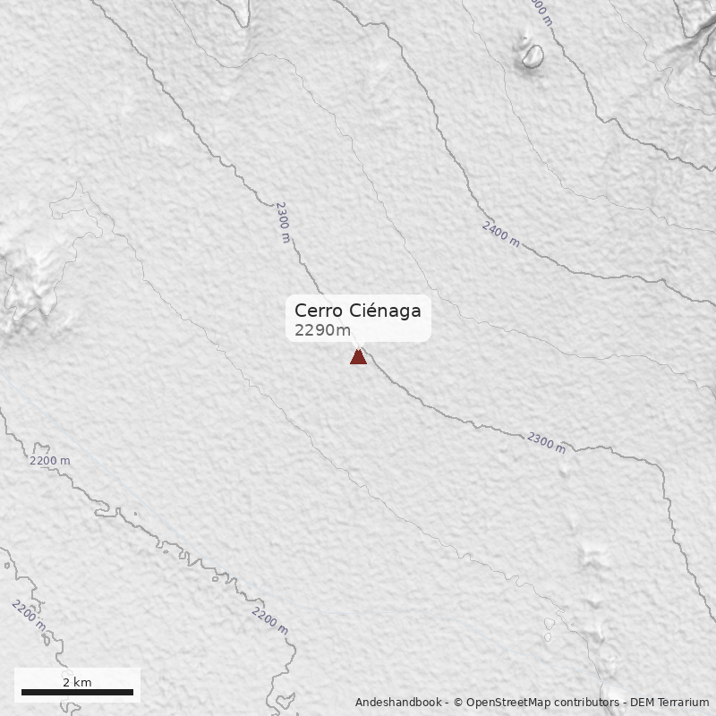 Mapa Cerro Ciénaga