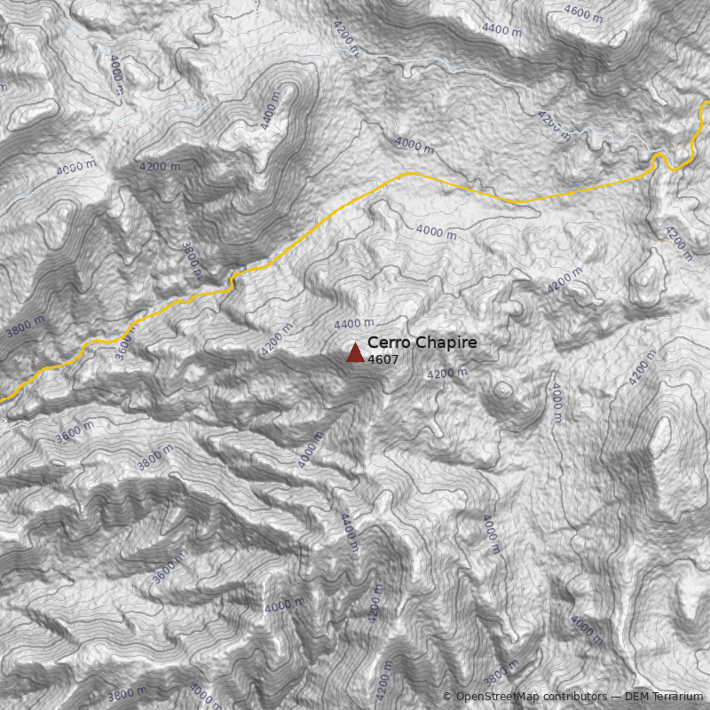 Mapa Cerro Chapire