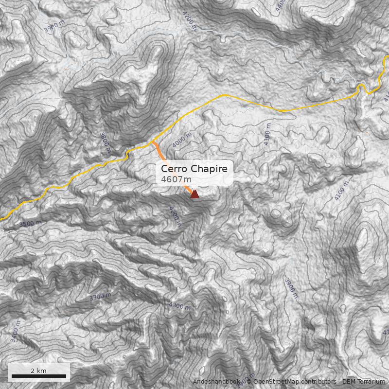 Mapa Cerro Chapire