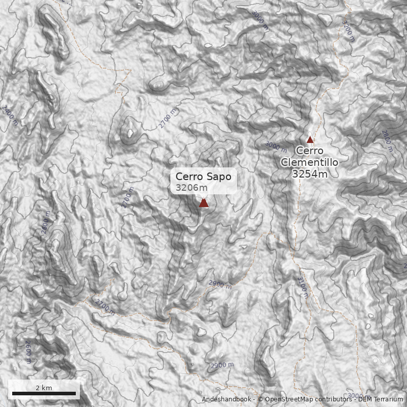 Mapa Cerro Sapo