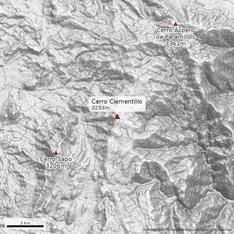 Mapa Cerro Clementillo