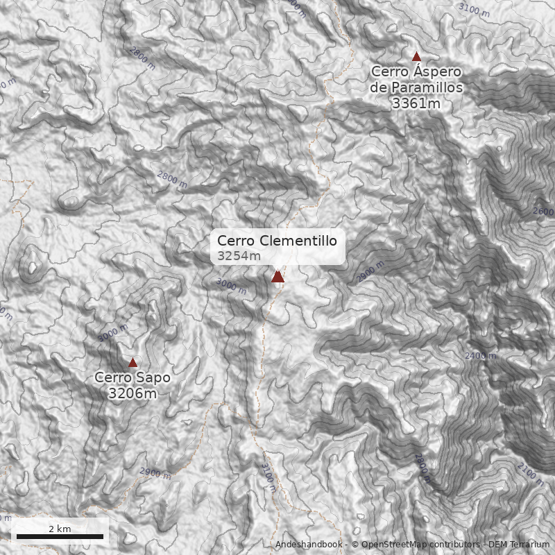 Mapa Cerro Clementillo