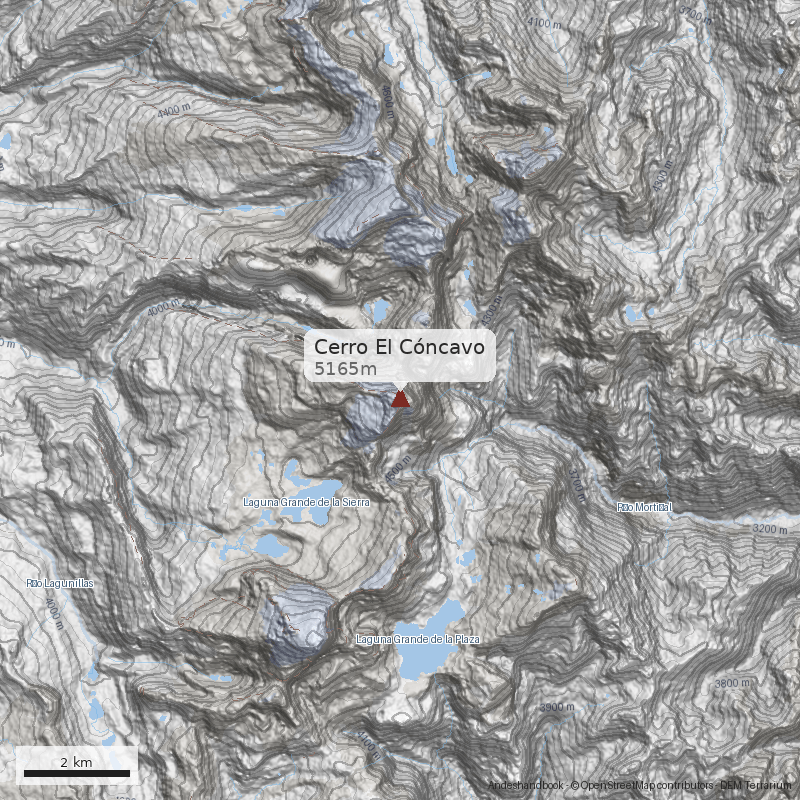 Mapa Cerro El Cóncavo