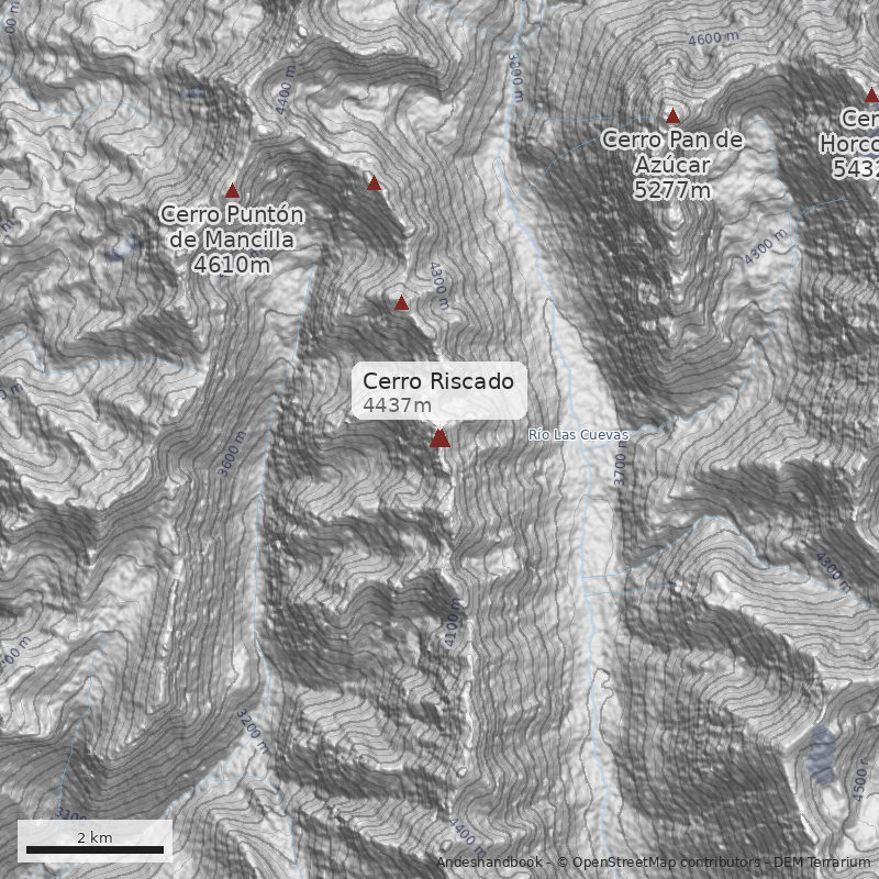 Mapa Cerro Riscado