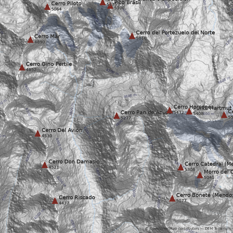 Mapa Cerro Pan de Azúcar