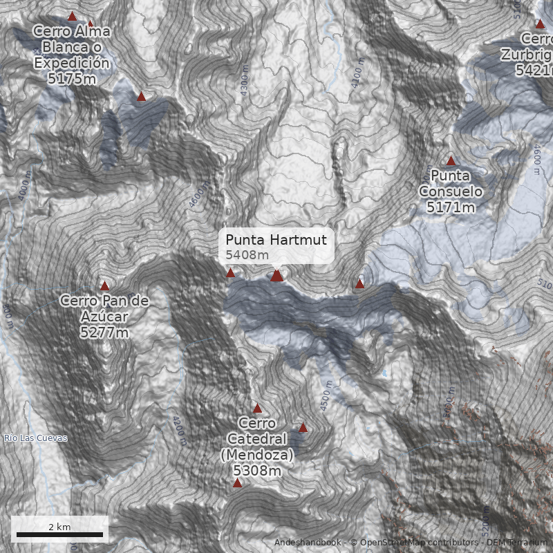 Mapa Punta Hartmut
