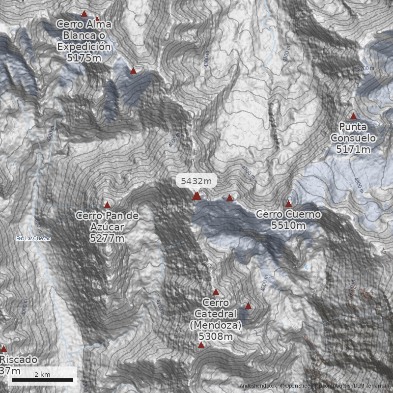 Mapa Cerro Horcones