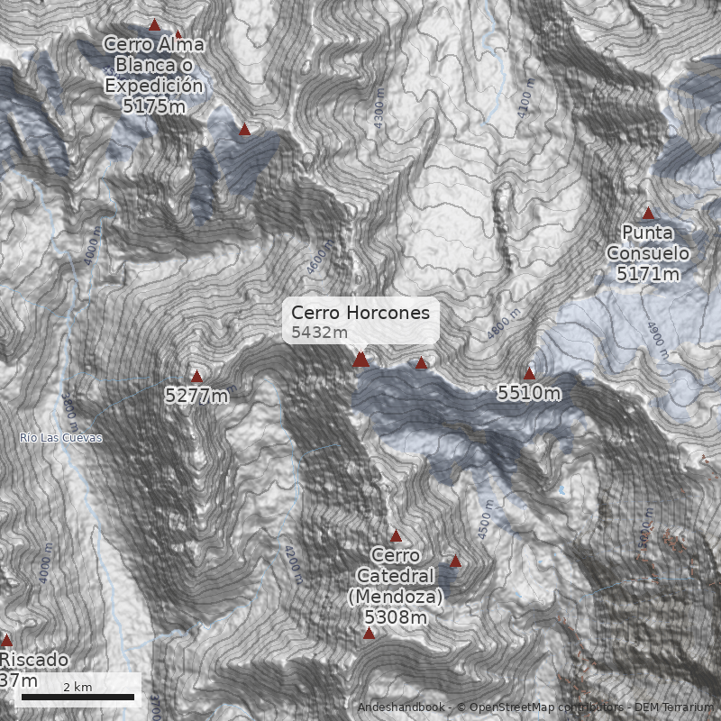 Mapa Cerro Horcones