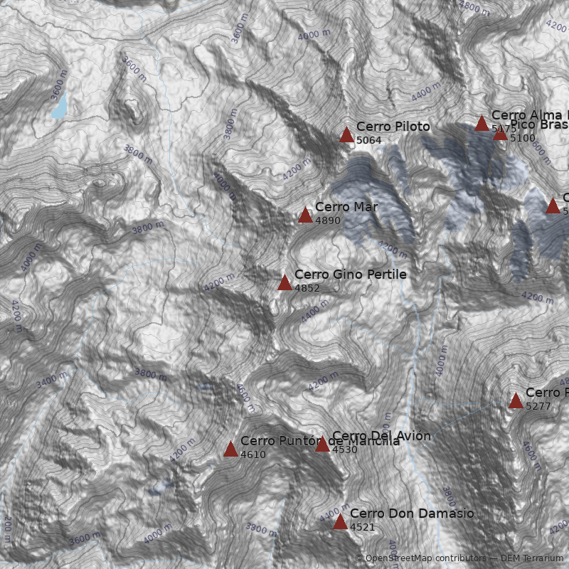 Mapa Cerro Gino Pertile