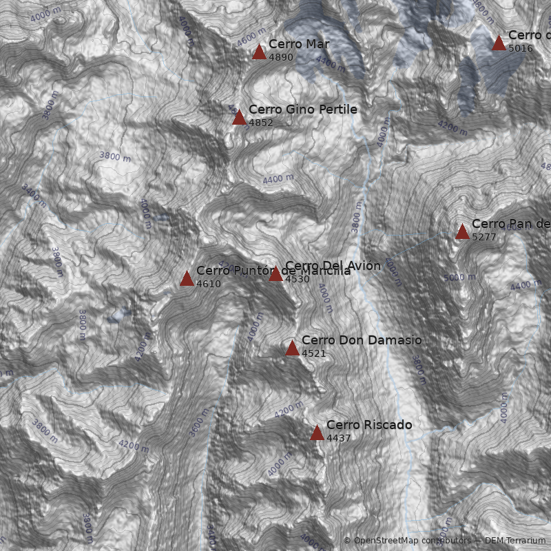 Mapa Cerro Del Avión