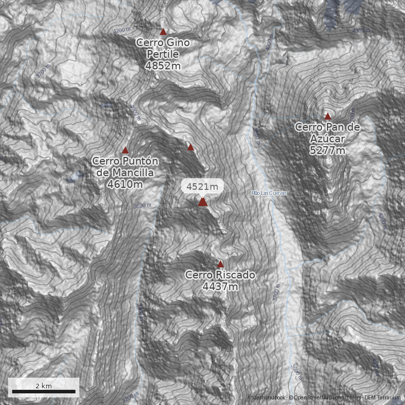 Mapa Cerro Don Damasio