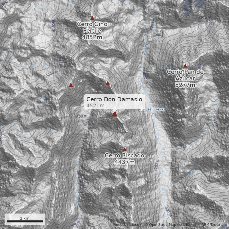 Mapa Cerro Don Damasio