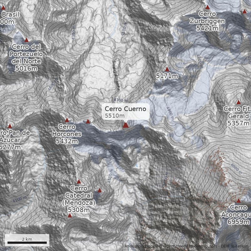 Mapa Cerro Cuerno