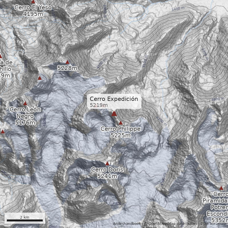 Mapa Cerro Expedición