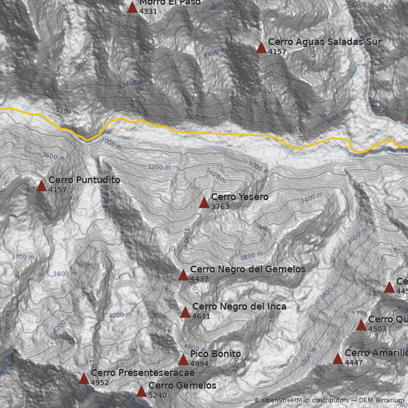 Mapa Cerro Yesero