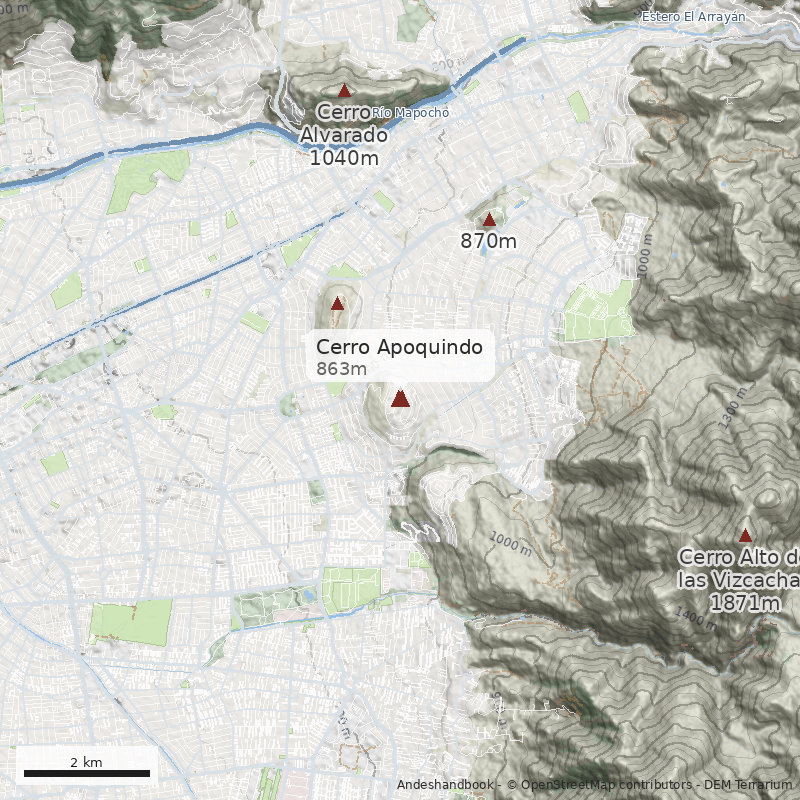 Mapa Cerro Apoquindo