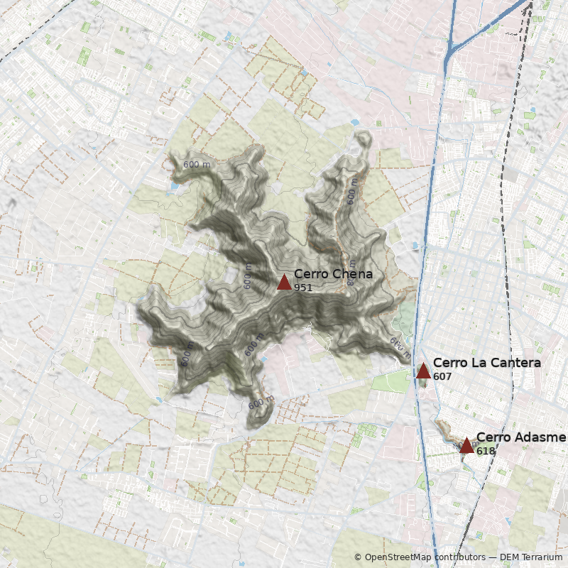Mapa Cerro Chena