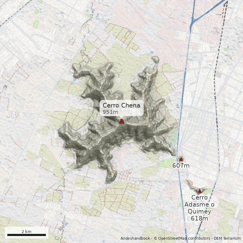 Mapa Cerro Chena