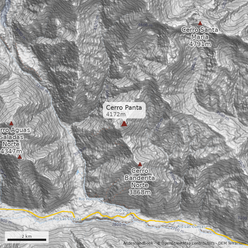 Mapa Cerro Panta