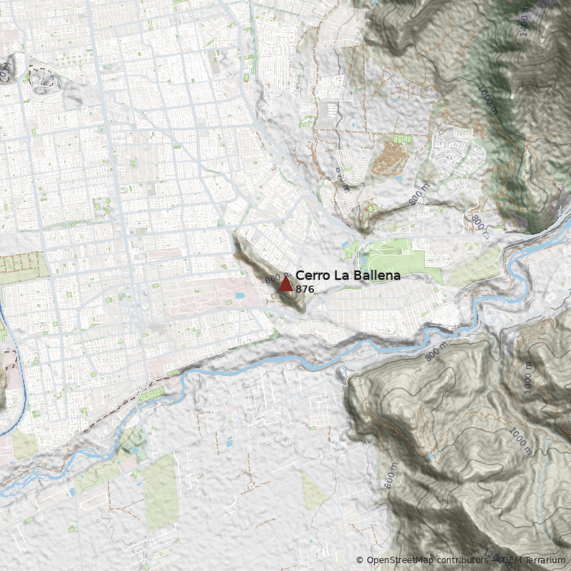 Mapa Cerro La Ballena