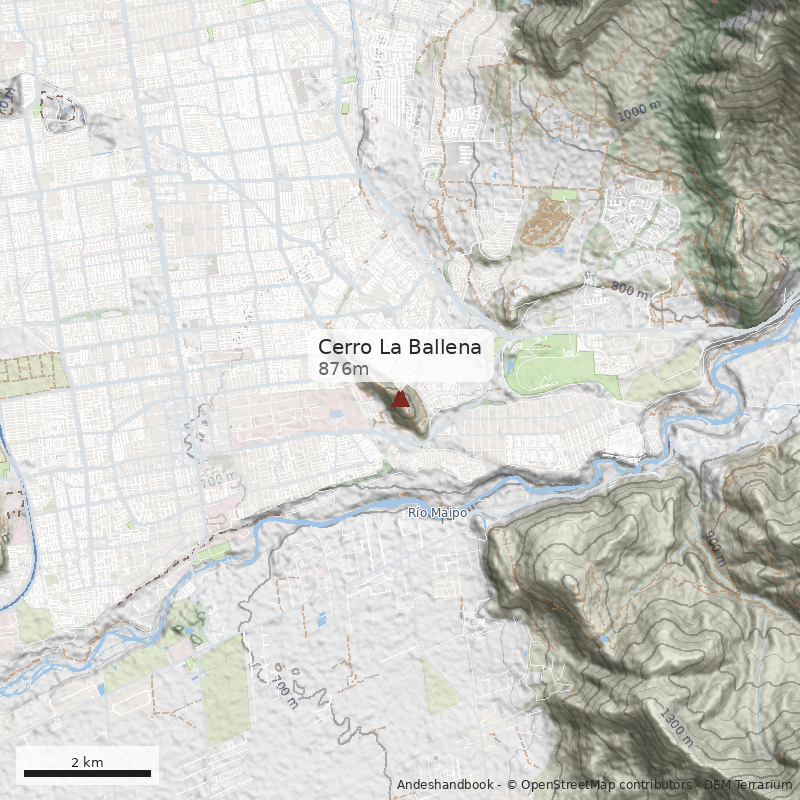 Mapa Cerro La Ballena