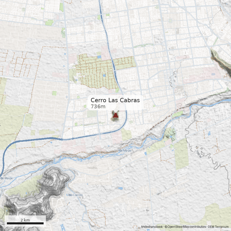 Mapa Cerro Las Cabras