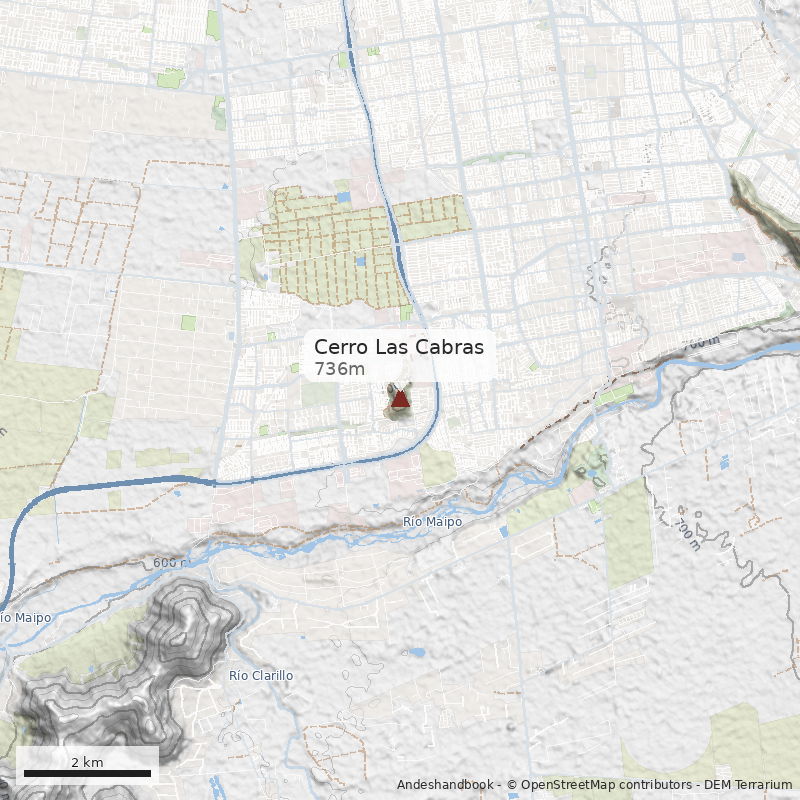Mapa Cerro Las Cabras