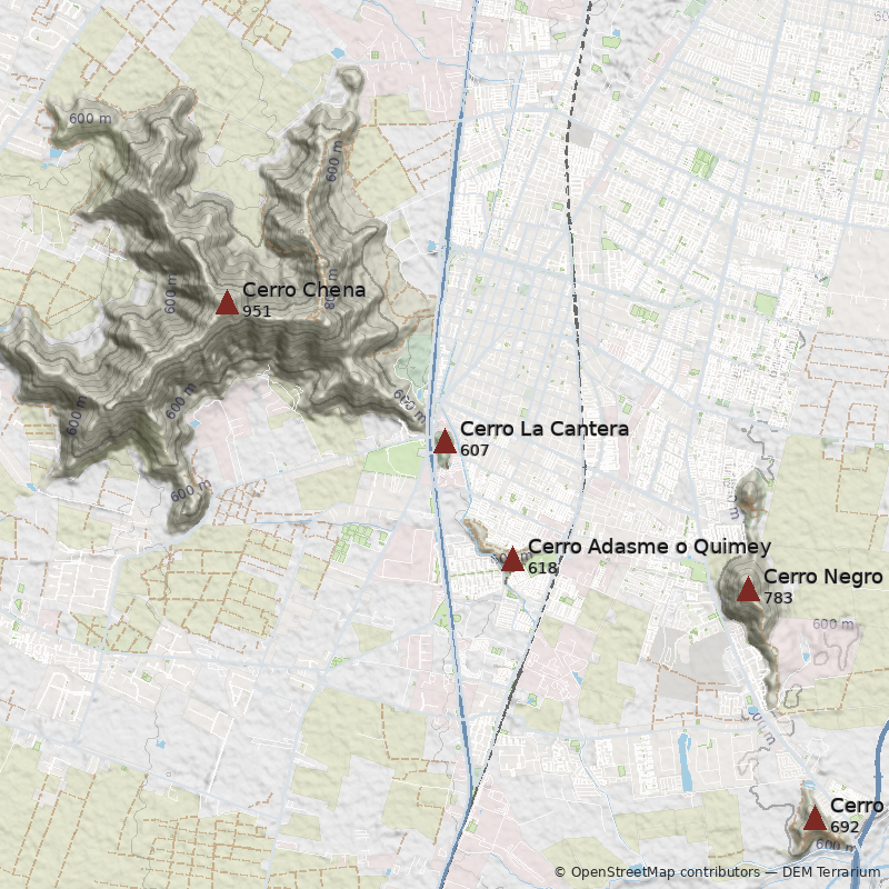 Mapa Cerro La Cantera