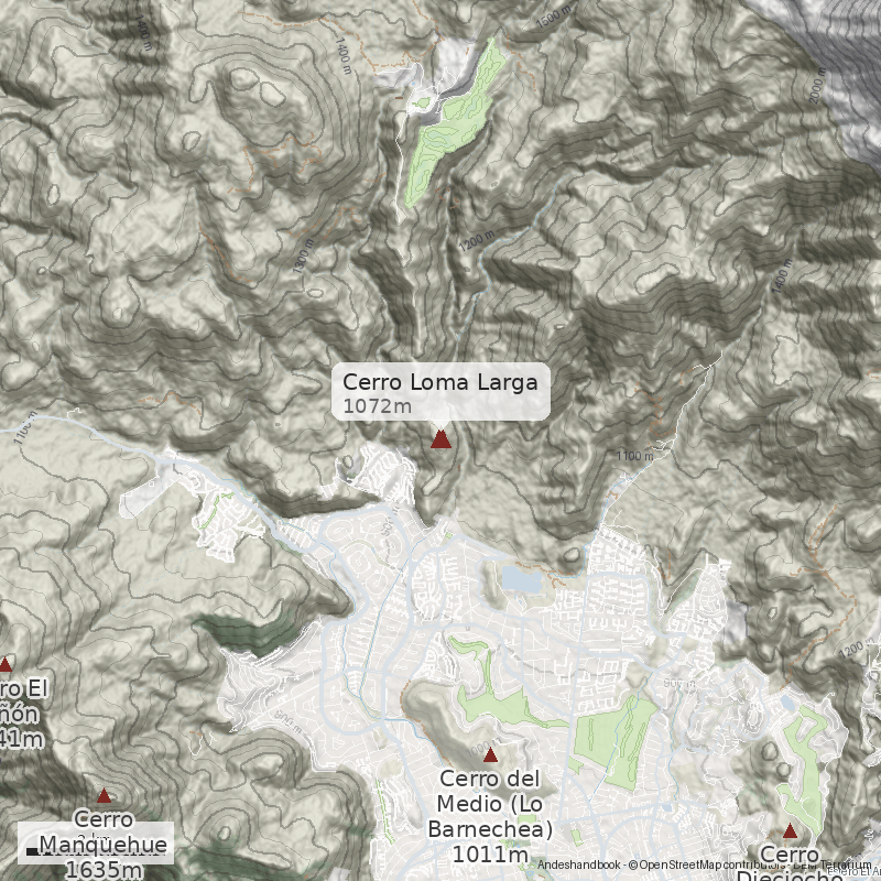 Mapa Cerro Loma Larga