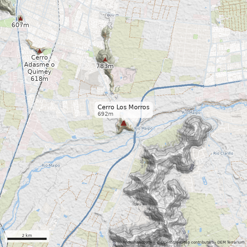 Mapa Cerro Los Morros