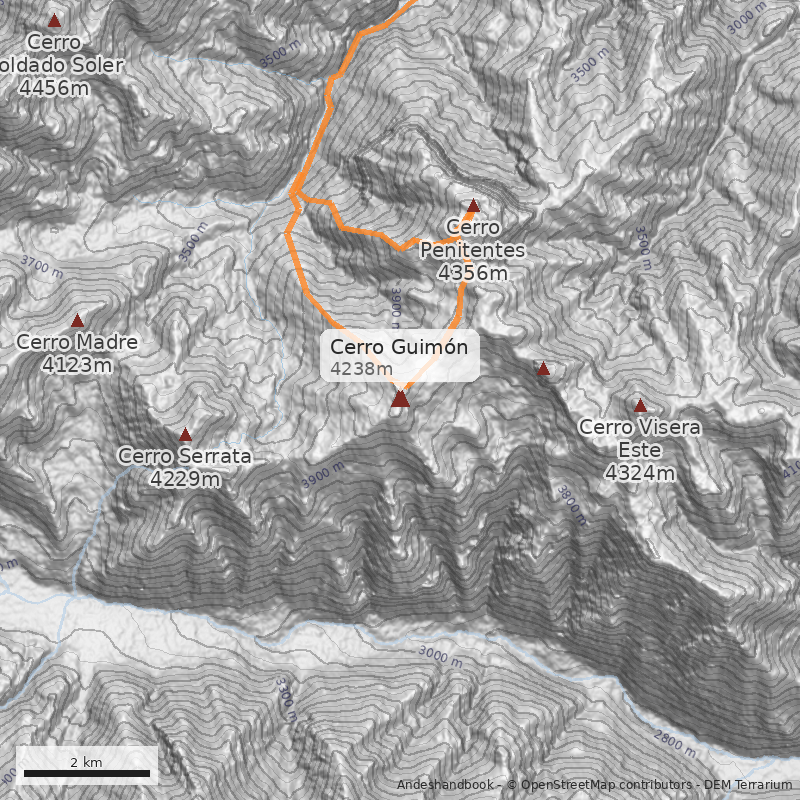 Mapa Cerro Guimón