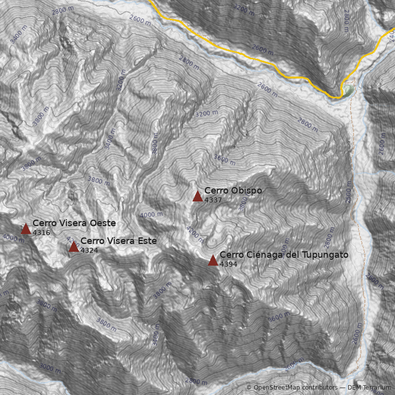 Mapa Cerro Obispo