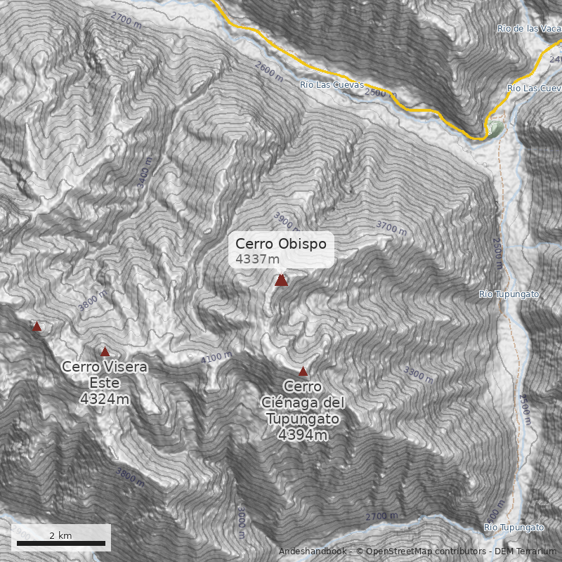 Mapa Cerro Obispo