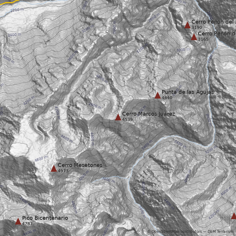 Mapa Cerro Marcos Juárez